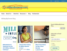 Tablet Screenshot of blog.militarybyowner.com